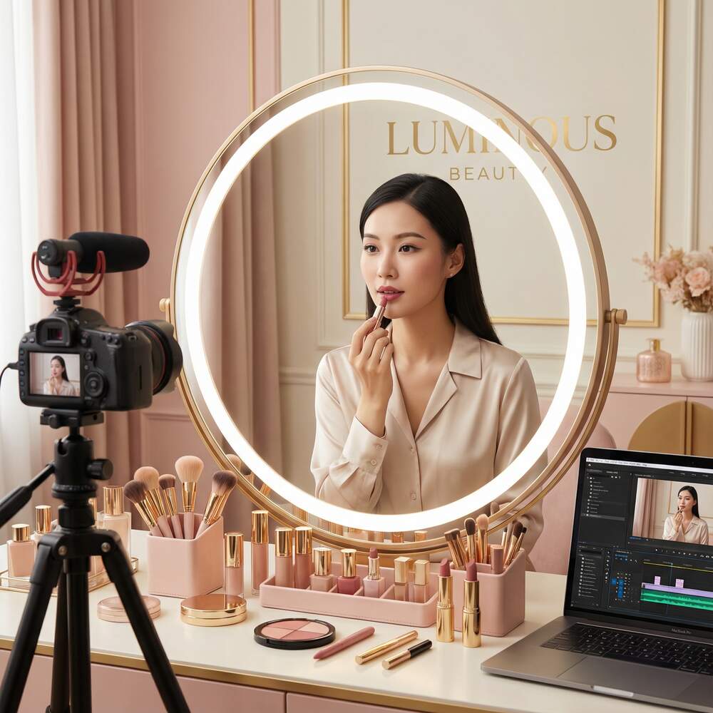 桃色视频素材-美妆视频教程